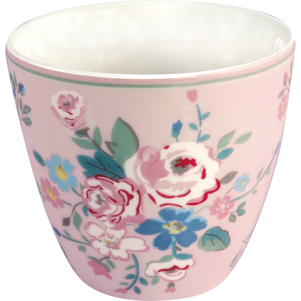 Greengate Lattecup Inge-Marie pale pink Trinkbecher ohne Henkel