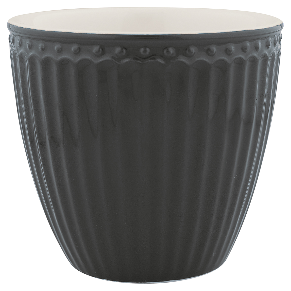 Greengate Lattecup Alice dark grey Everyday Kollektion Becher ohne Henkel