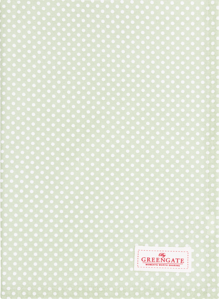 Greengate Geschirrtuch Dotty pale green