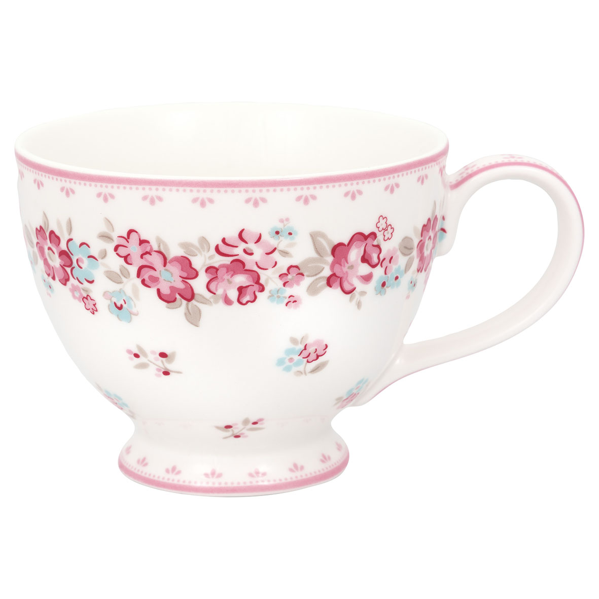 Greengate Teacup Elba white  Becher