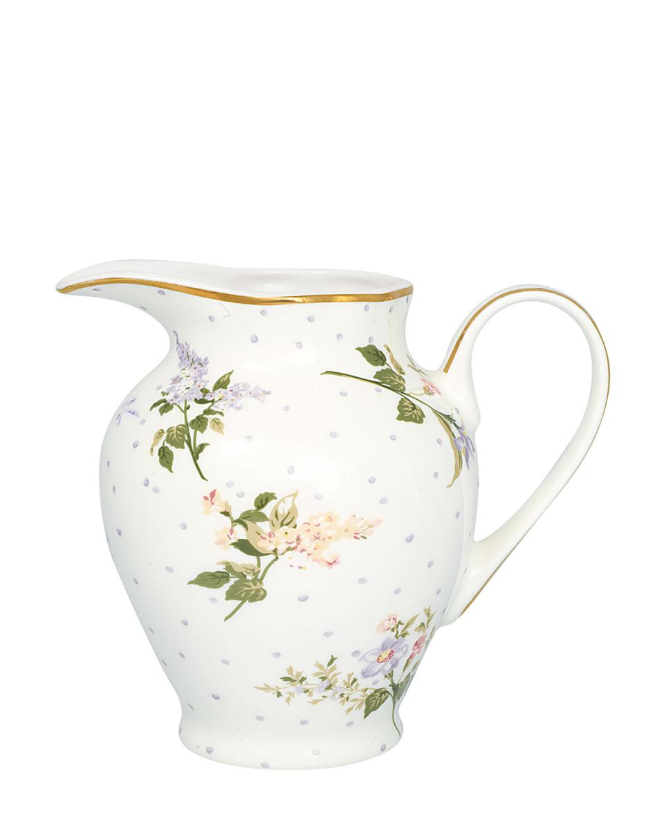 Greengate Kännchen Asta white Creamer round