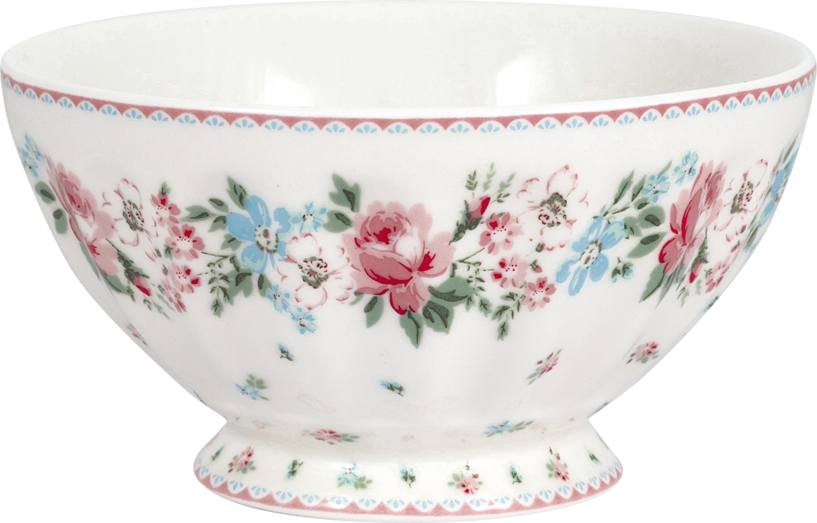 Greengate French bowl Xlarge Clara white Schüssel