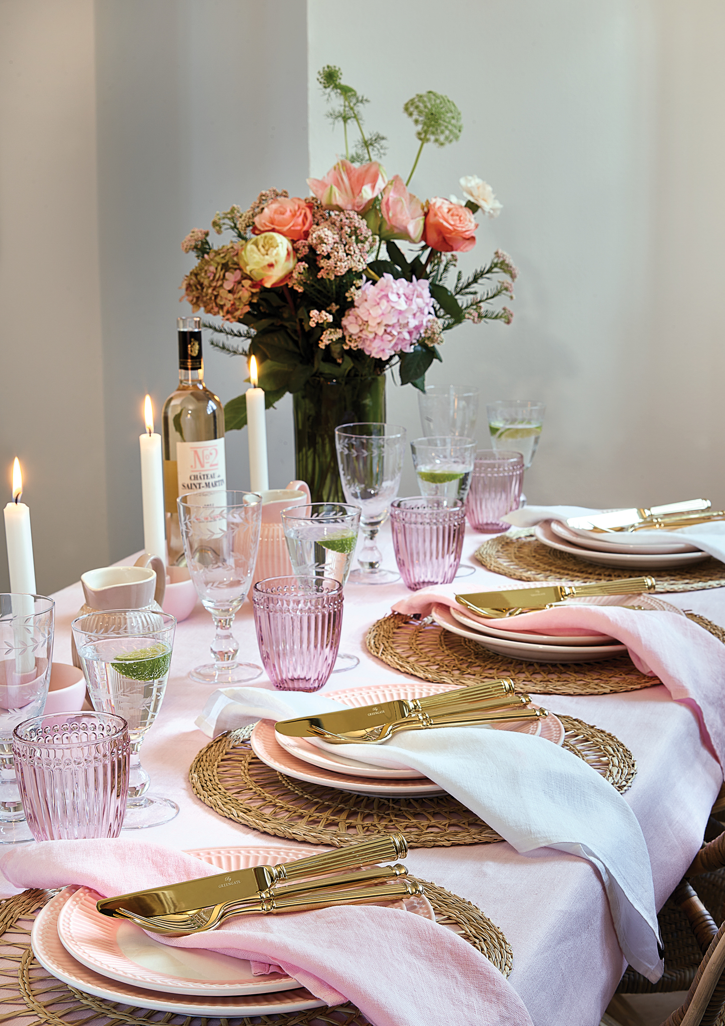 Greengate French Latte Elsy white hoher Trinkbecher