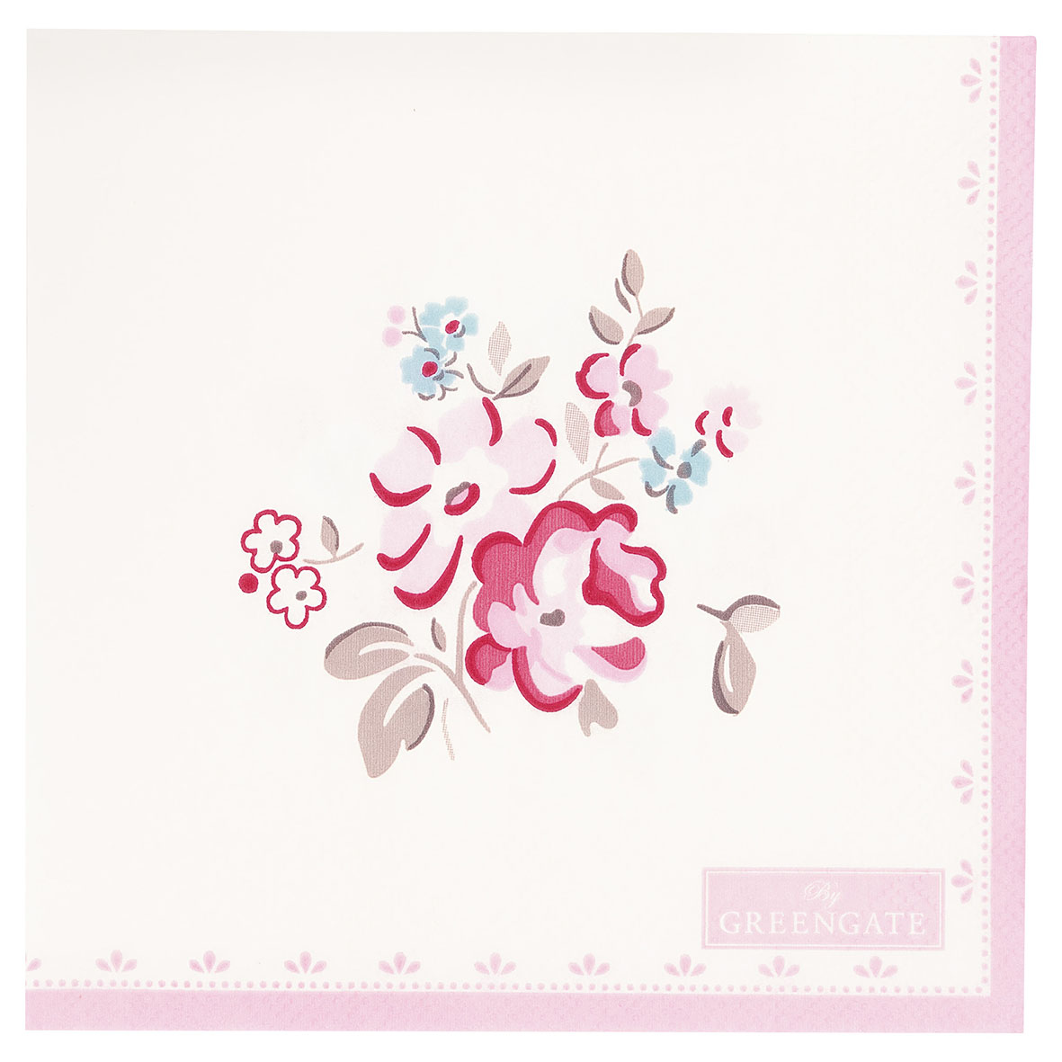 Greengate Papierservietten Elba white small 20 Stück