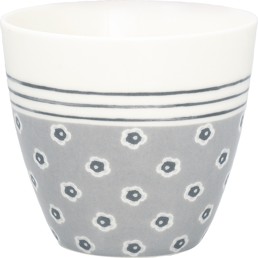 Greengate Lattecup Malia grey Trinkbecher ohne Henkel