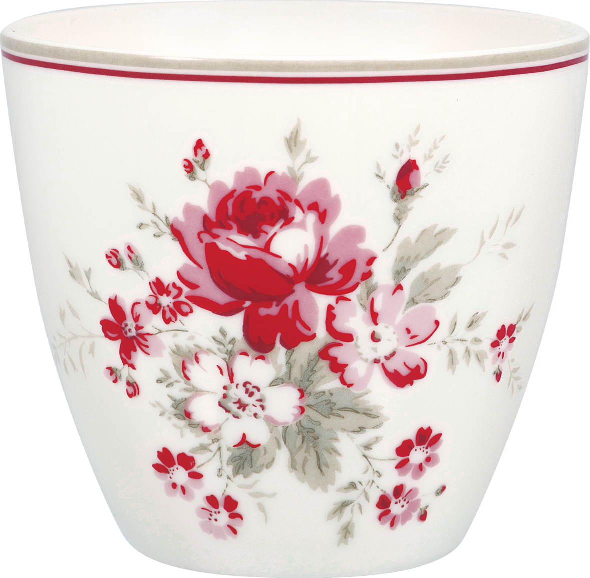 Greengate Lattecup Marie white Trinkbecher ohne Henkel