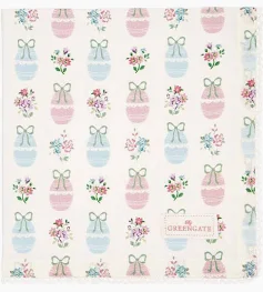 Greengate Stoffserviette Elsie white mit Spitzenrand 