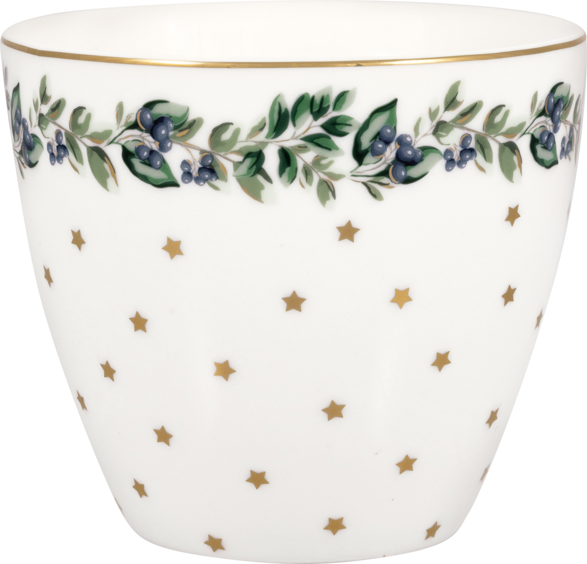 Greengate Lattecup Philippa petit white Trinkbecher ohne Henkel