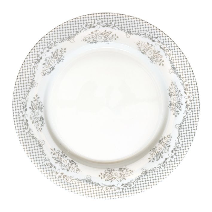 Greengate Eßteller Stephanie warm grey