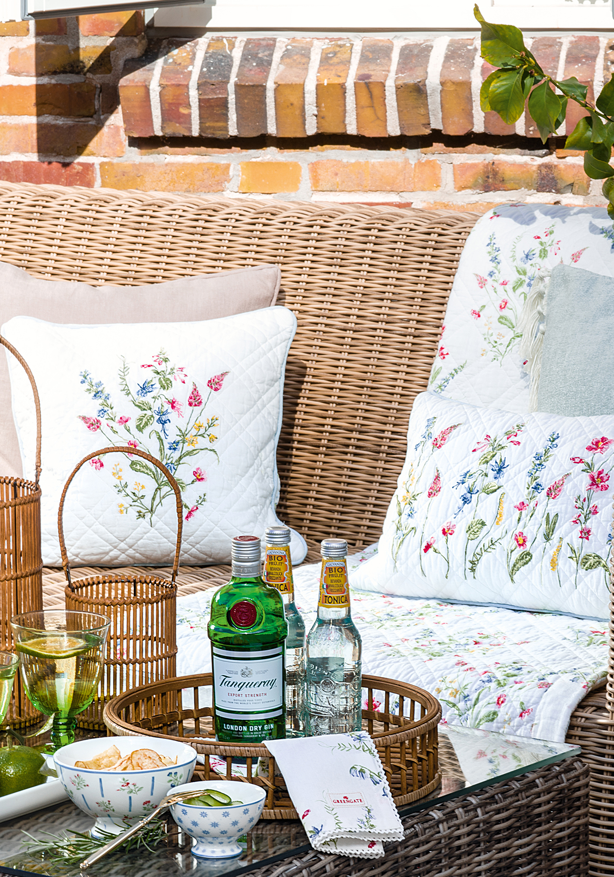 Greengate Quilt Elwin white 250x260 cm