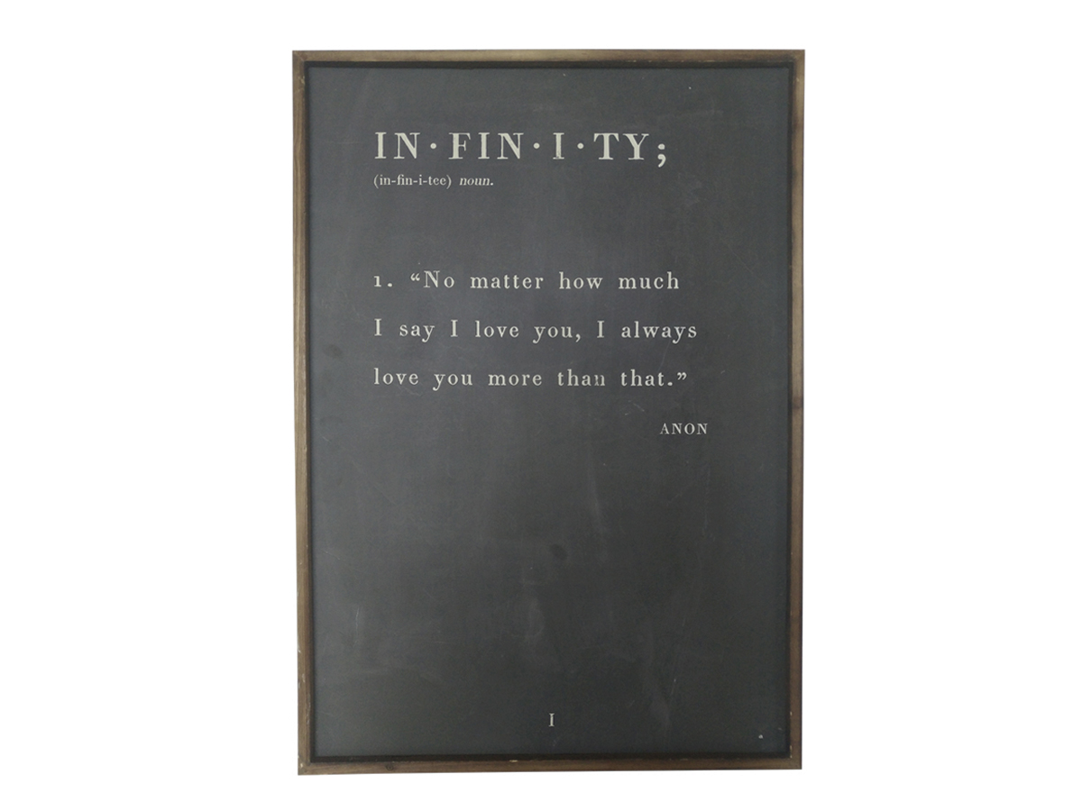 Chic Antique Bild Infinity (Solitär oder als Paarbild mit Bild Unconditional)