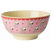 RICE X PEANUTS Melamin Schüssel rosa medium