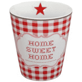 Krasilnikoff Happy Mug Home sweet Home Trinkbecher ohne Henkel