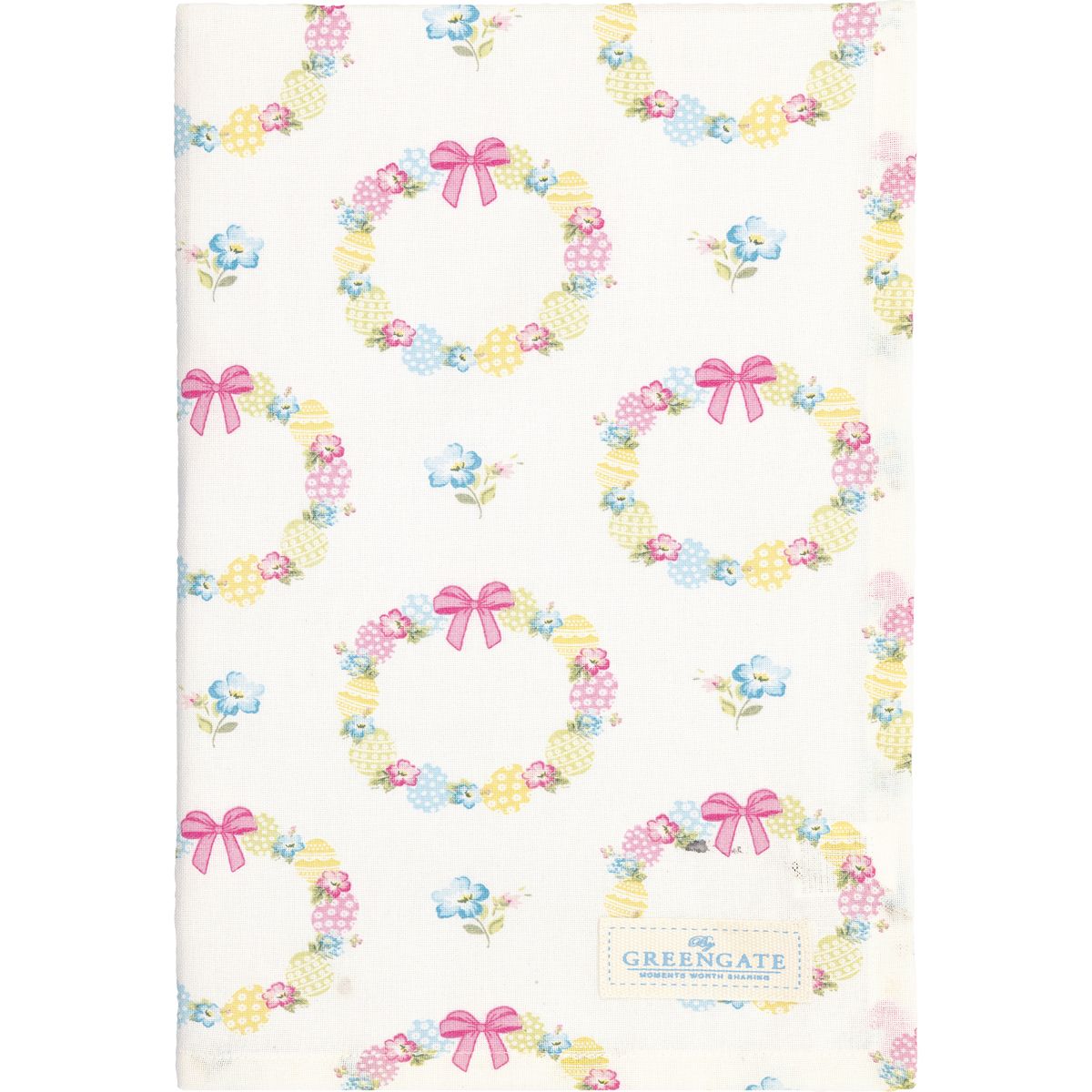 Greengate Geschirrtuch Sorina white