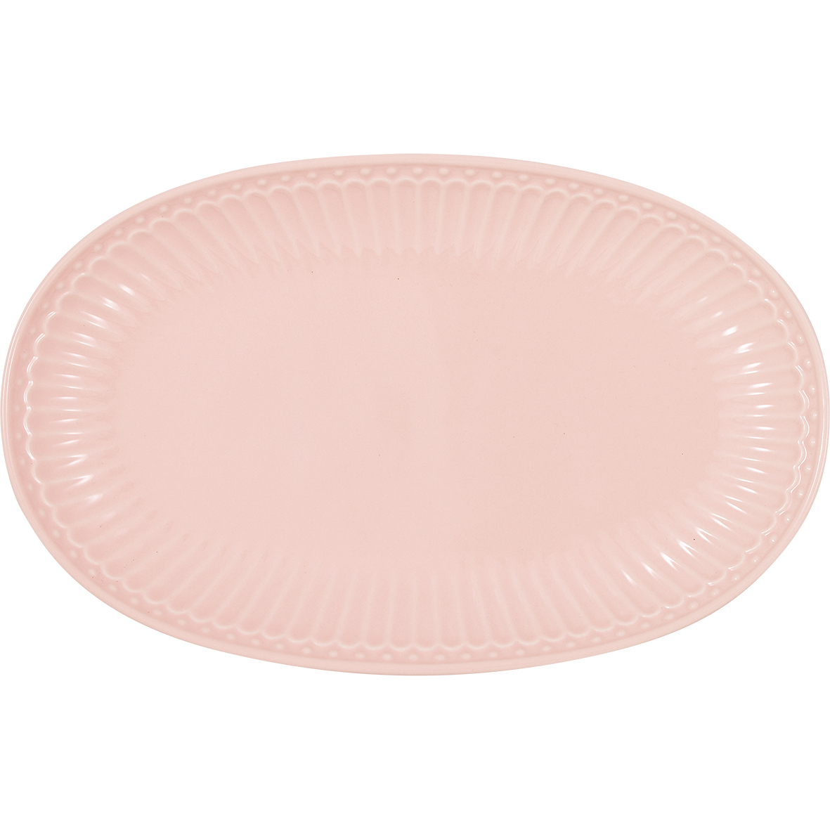 Greengate ovaler Teller/Servierplatte Bisquit Plate Alice pale pink