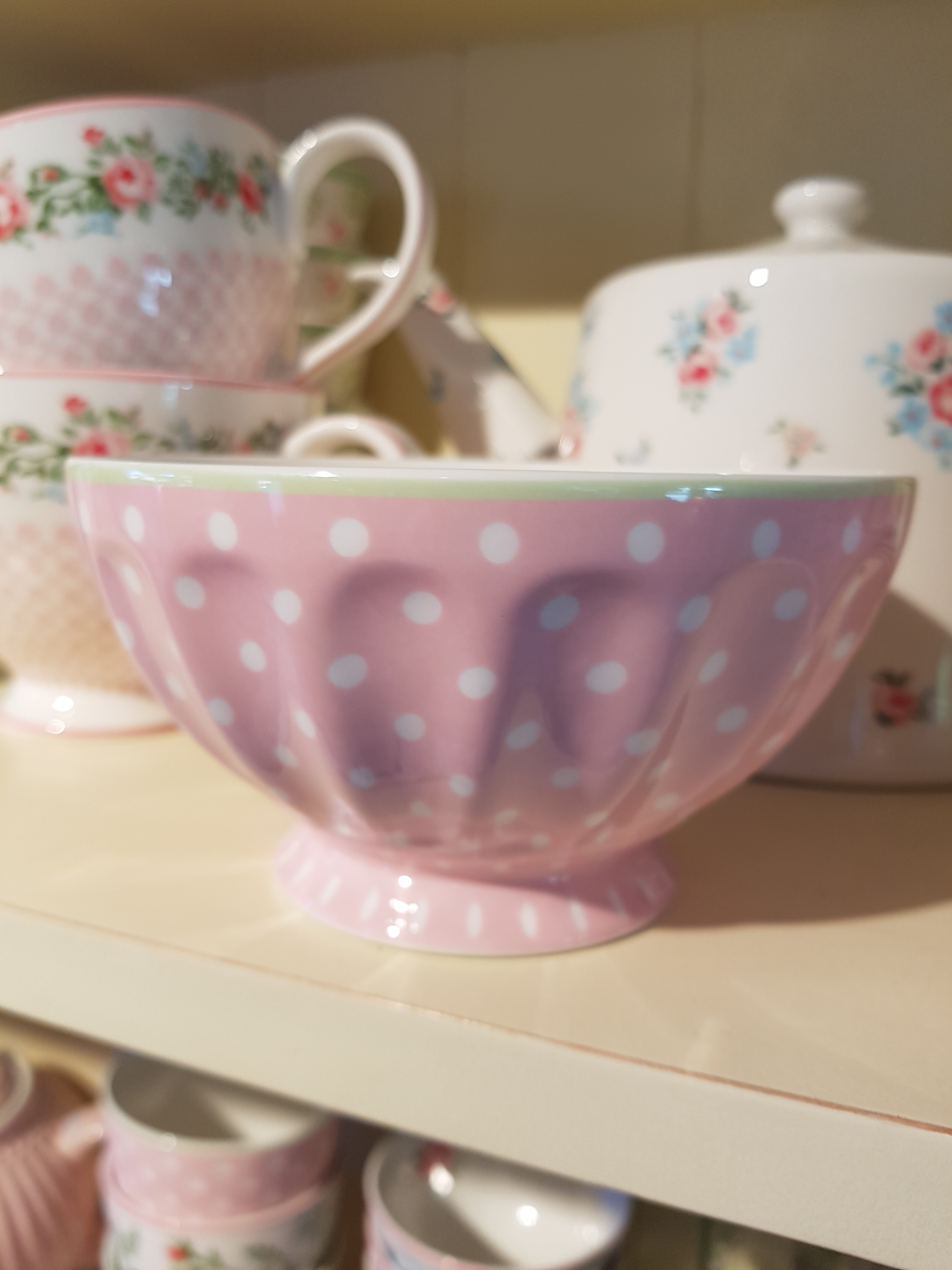 Greengate Schüssel "Spot pale pink" French bowl xlarge