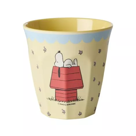 RICE Melamin Cup Snoopy cream medium