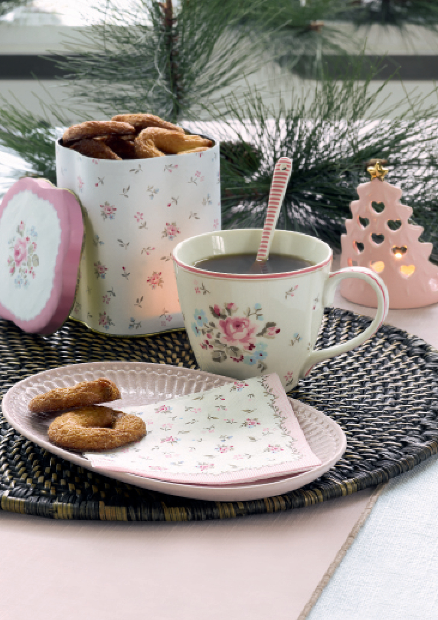 Greengate Geschirrtuch Elsy white 50x70 cm