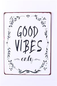 La Finesse Metallschild "Good Vibes"