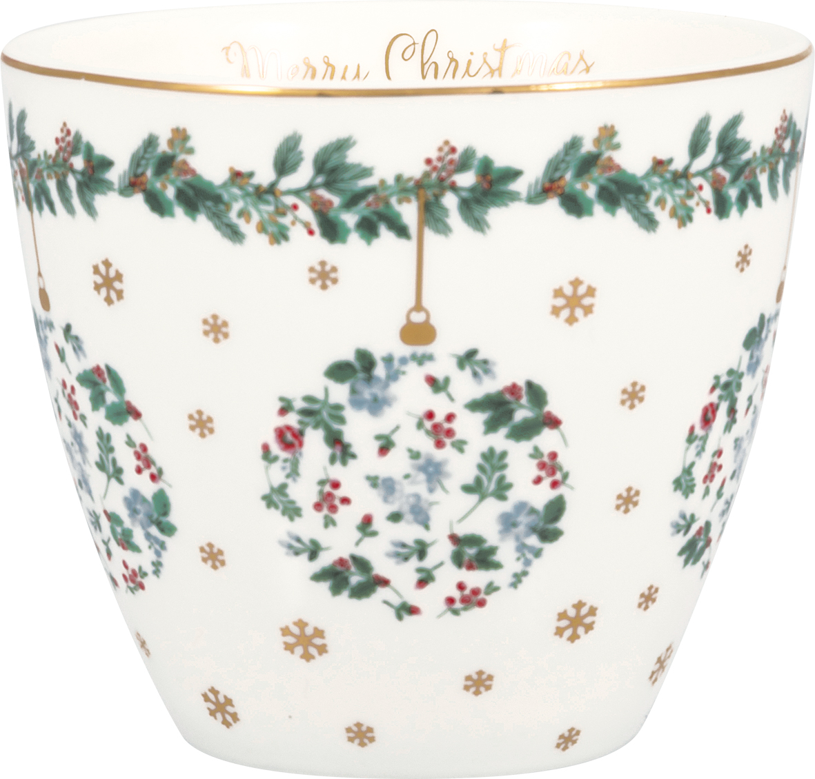 Greengate Lattecup Joelle white Trinkbecher ohne Henkel