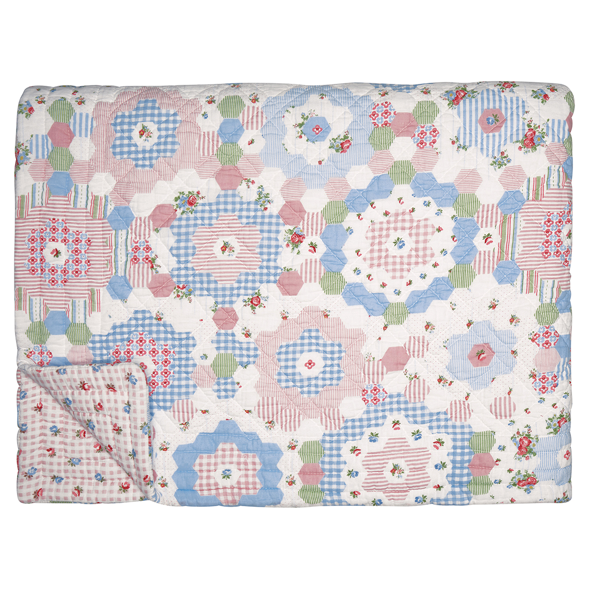 Greengate Quilt Henrietta white 140x220 cm