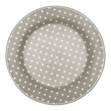 Greengate Frühstücksteller Spot grey 20,5 cm