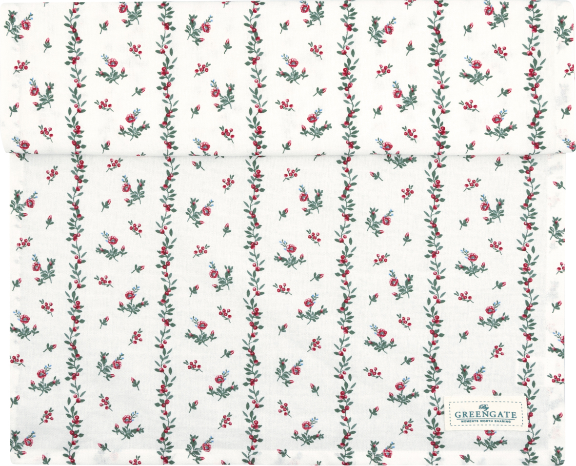 Greengate Tischläufer Gracy white