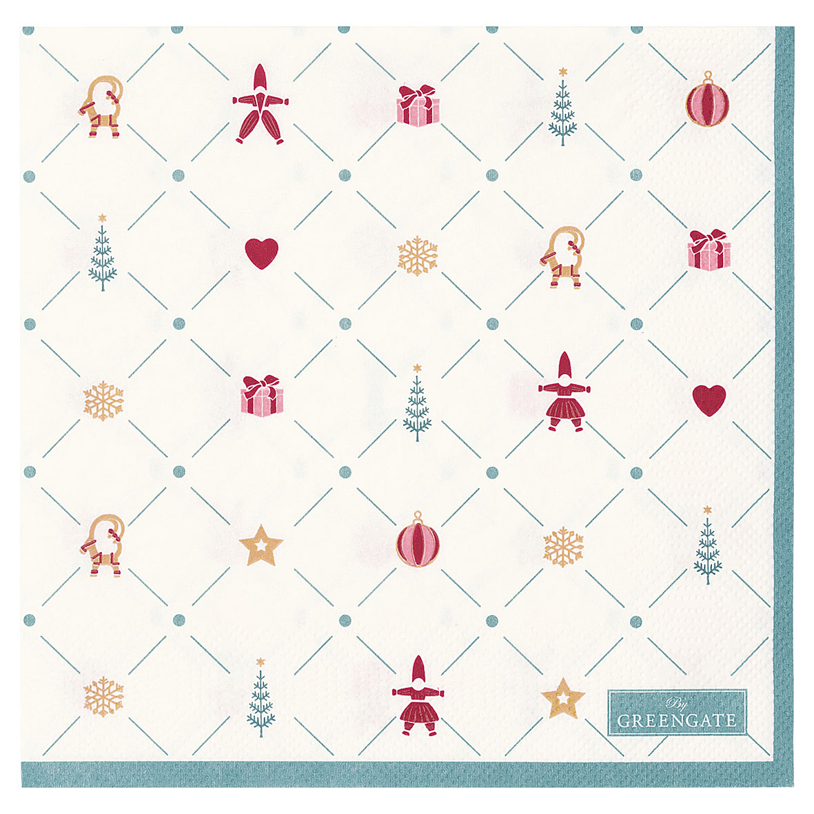 Greengate Papierserviette Clarina white large 20 Stck.