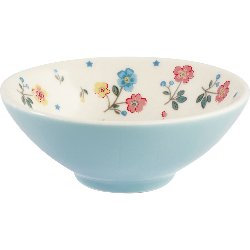 Greengate Schale Sweets Bowl pale blue Adelena inside   