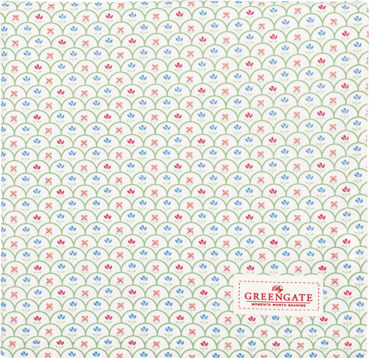 Greengate Tischdecke Hella white 1 x 1 M