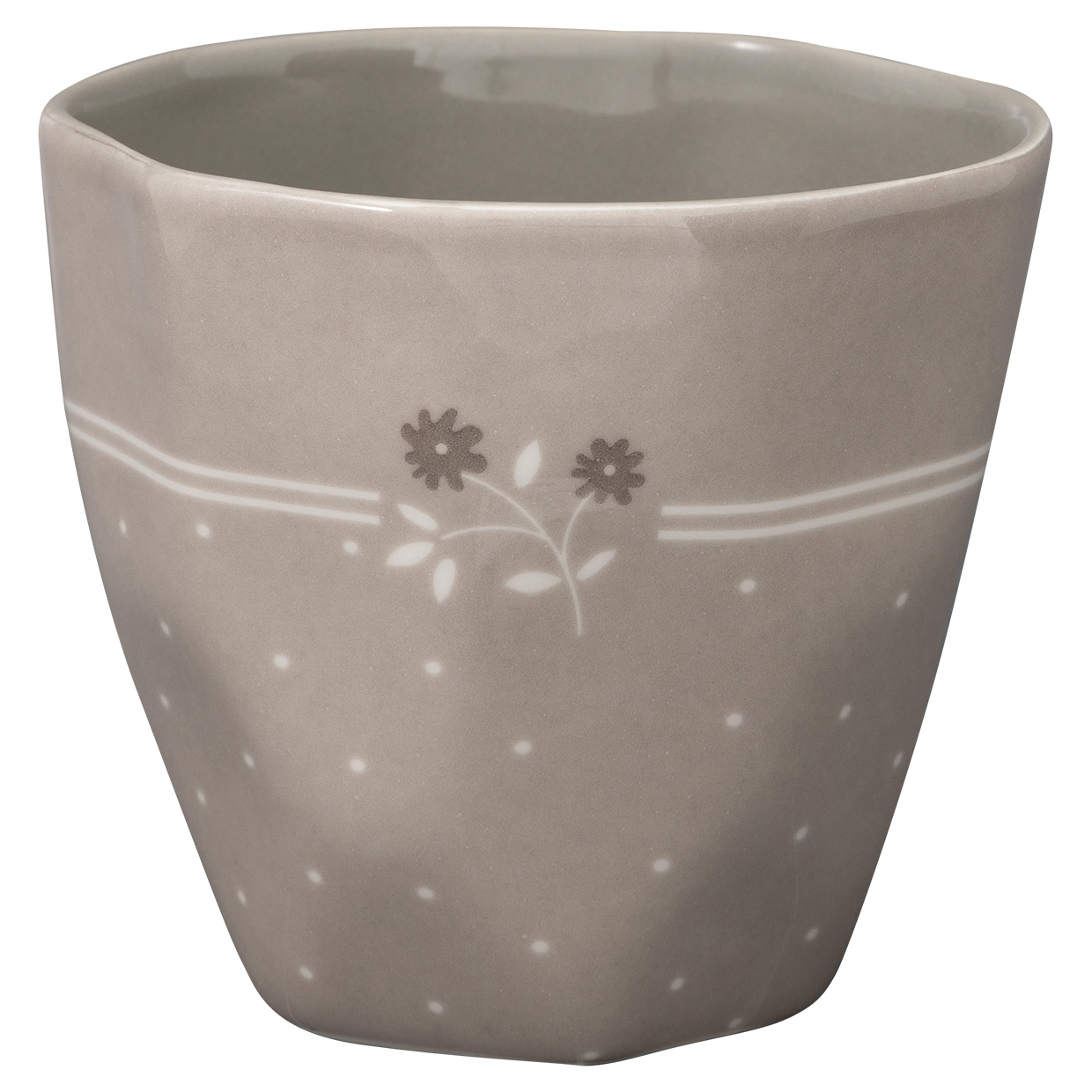 Greengate Lattecup Elements Eileen grey Trinkbecher ohne Henkel