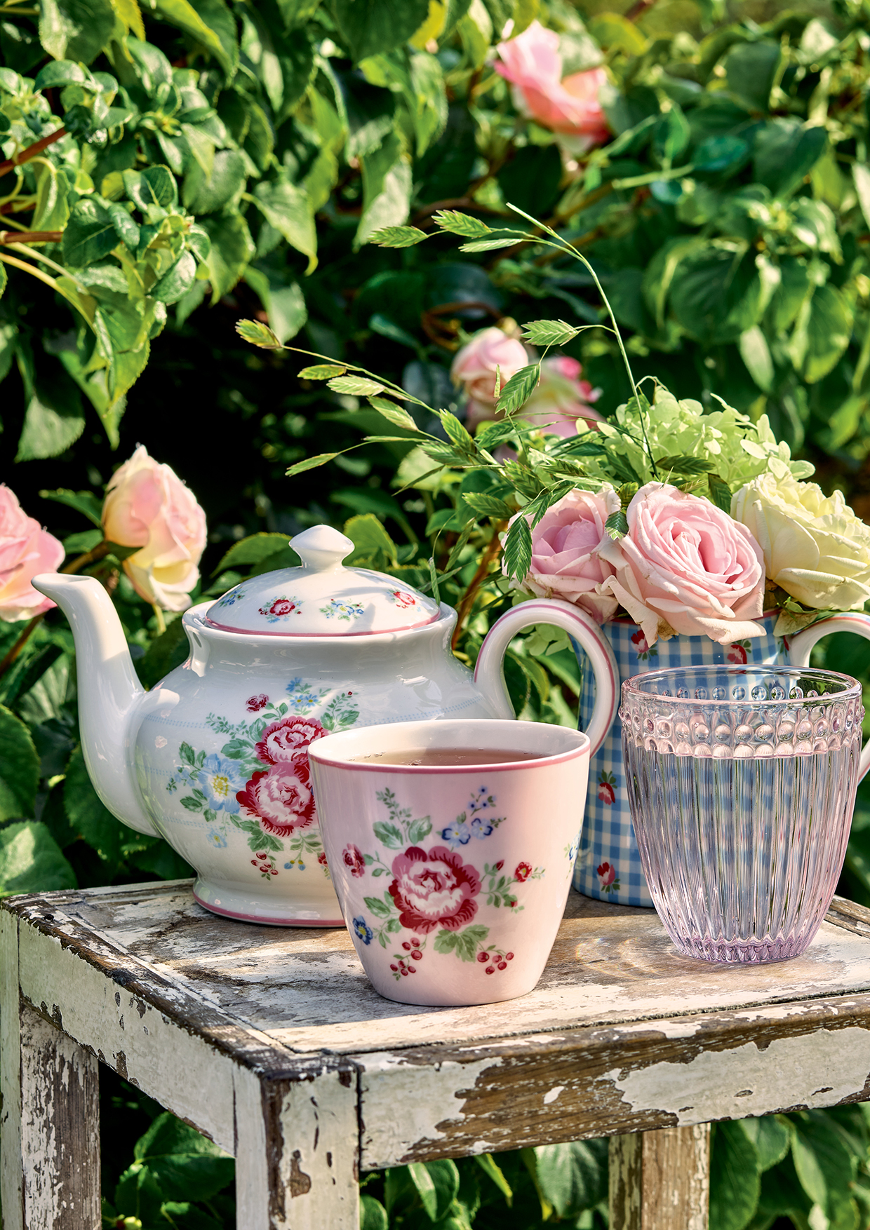 Greengate Geschirrtuch Roberta pale pink