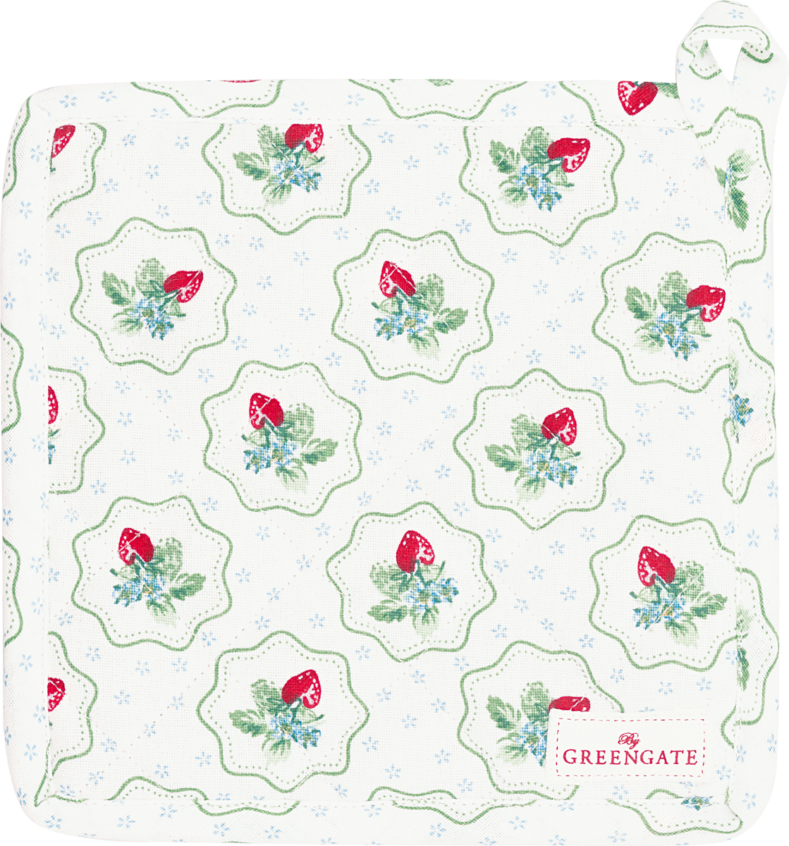 Greengate Topflappen Berry petit white 2 Stück