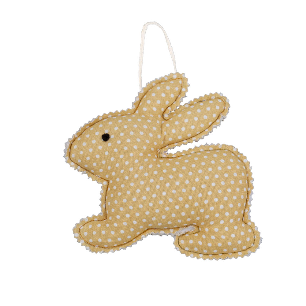 Krasilnikoff Anhänger Hasi dusty yellow aus Baumwolle /wattiert