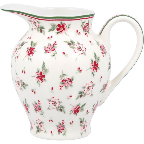 Greengate Milchkännchen Astrid white rund