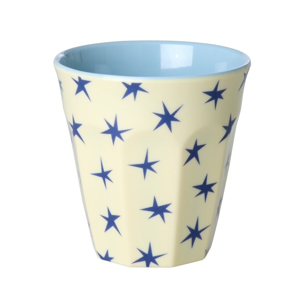 RICE Melamin Becher blauer Stern medium Cup