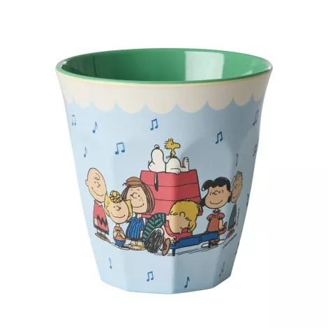RICE Melamin Cup Snoopy soft blue medium