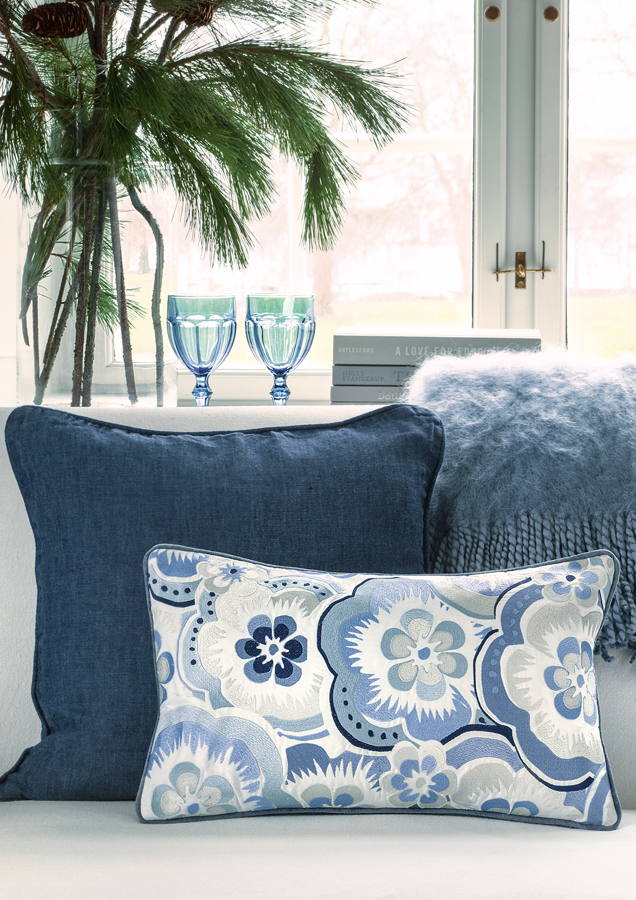 Greengate Teacup Monica dusty blue Becher