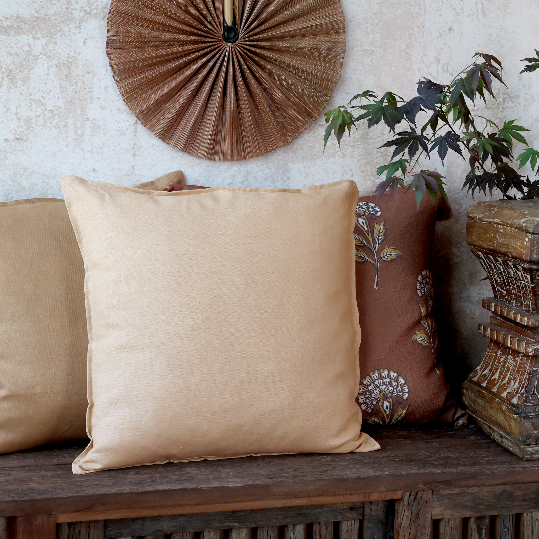 Chic Antique Kissenbezug Aix aus Leinen linen 50x50 cm