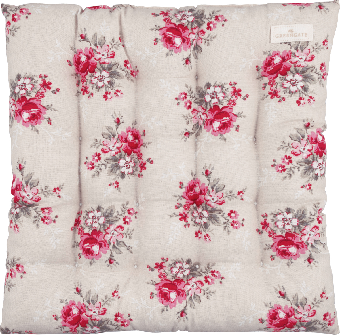 Greengate Sitzkissen/Stuhlkissen Marie beige 40 x 40 cm
