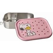 RICE X PEANUTS Lunchbox Snoopy print rosa large