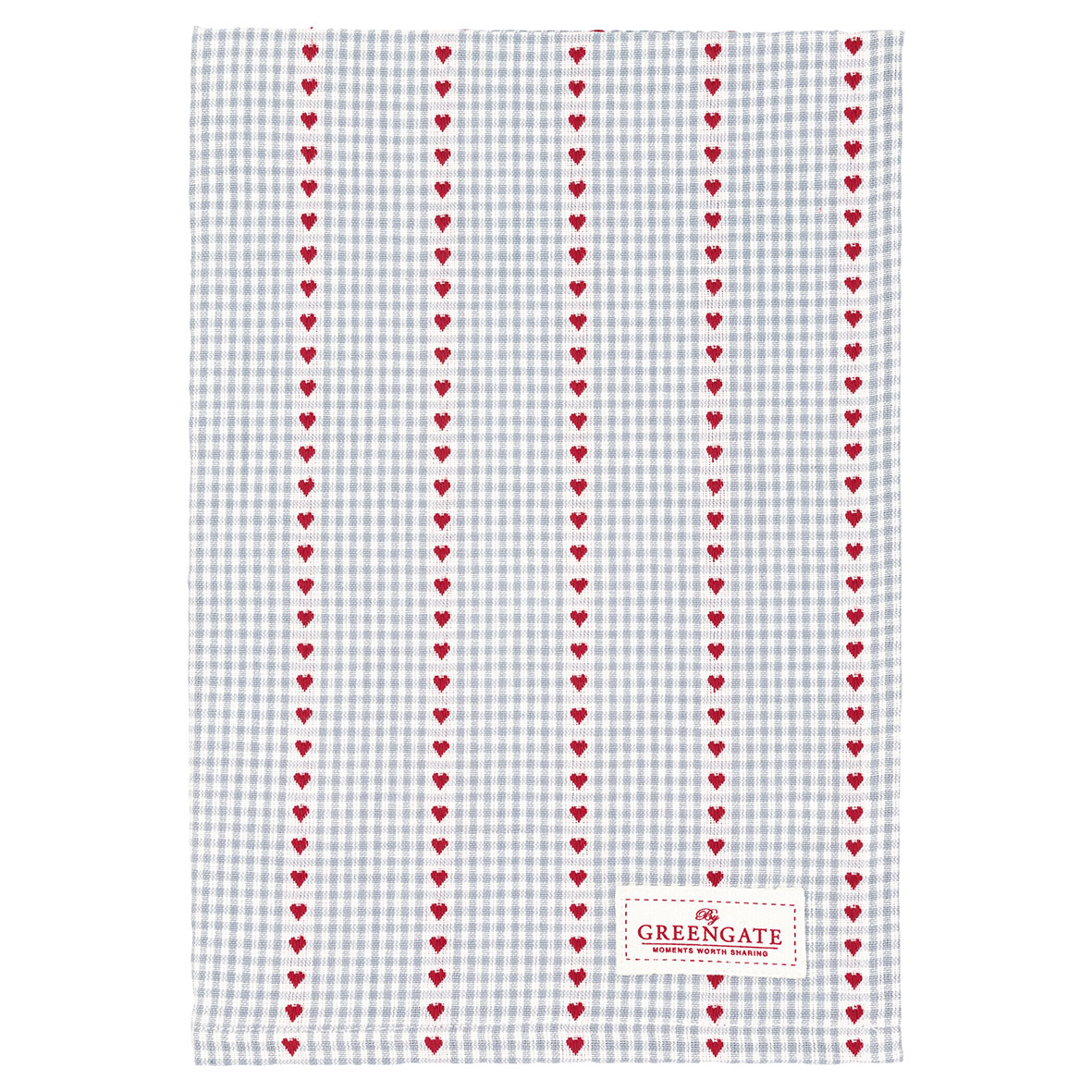 Greengate Geschirrtuch Bea grey 50x70 cm