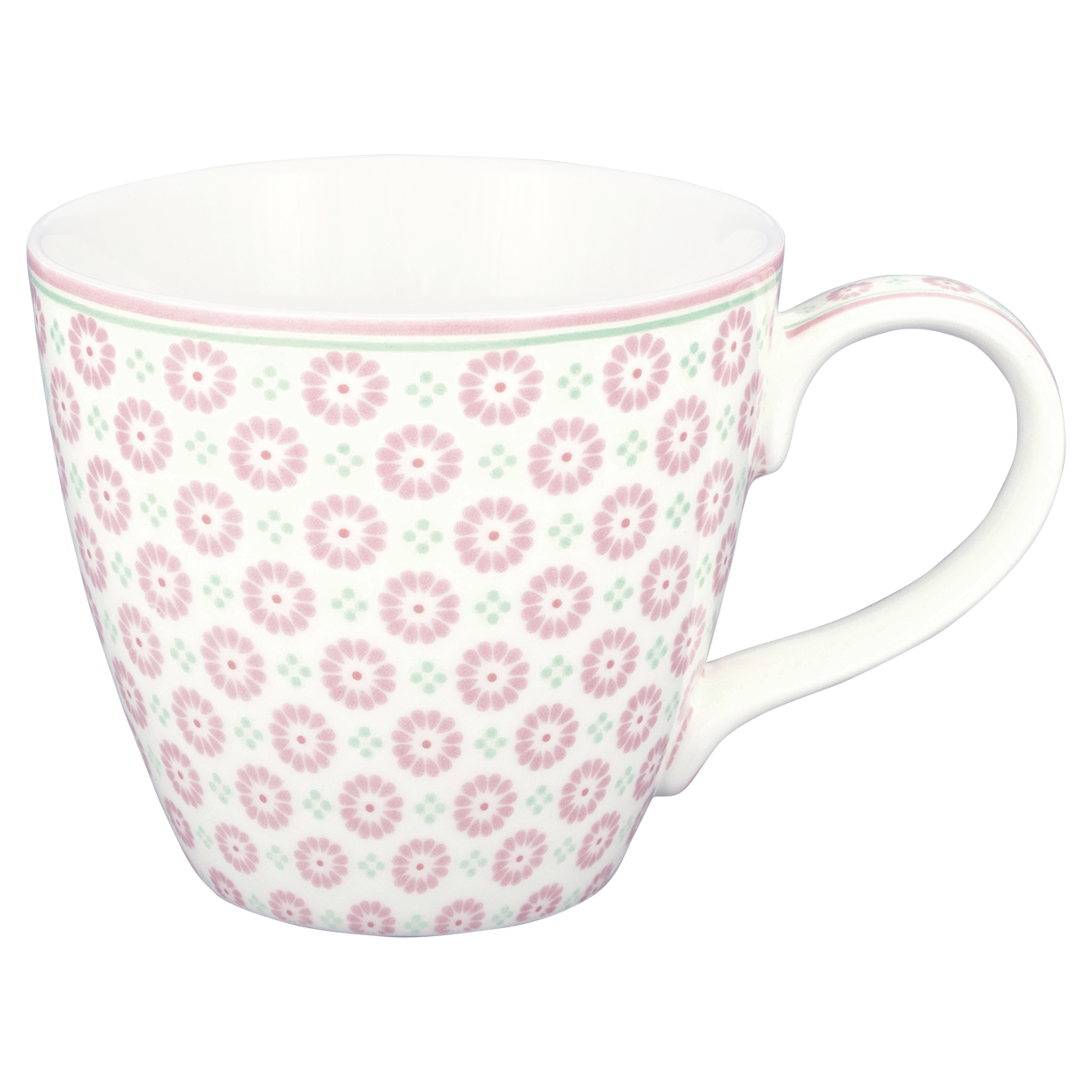 Greengate Becher Narina pale pink Lattecup mit Henkel