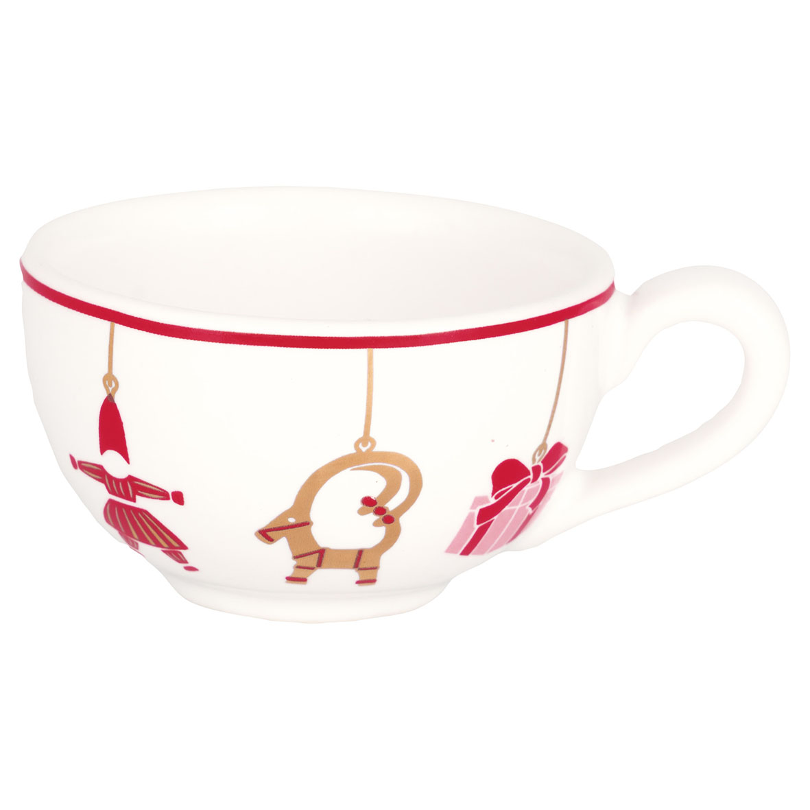 Greengate Tasse Xmas gold mix Set  4 pieces assorted cups