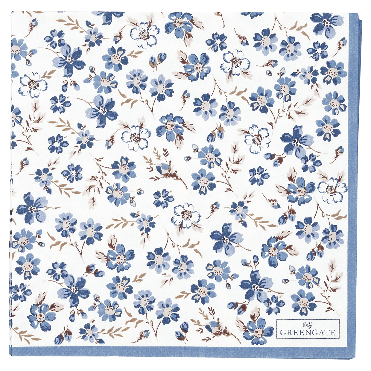 Greengate Papierservietten Marie petit dusty blue large Limitierte Kollektion