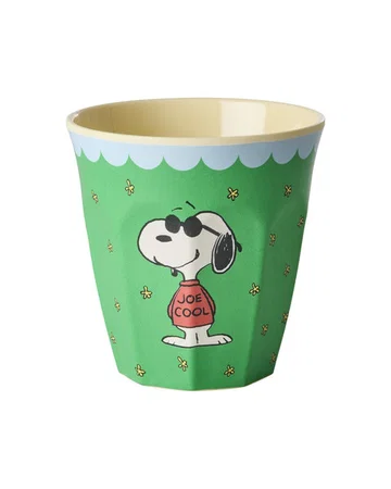 RICE X PEANUTS grüner Melamin cup Snoopy green print medium
