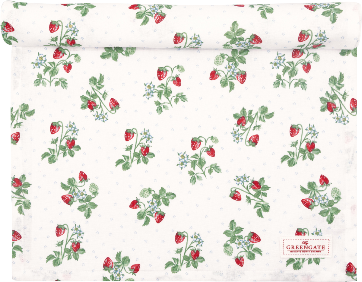 Greengate Tischläufer Berry white