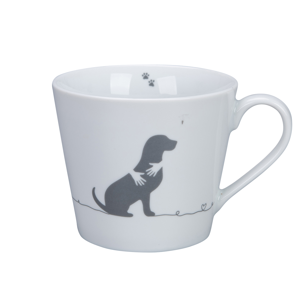Krasilnikoff Happy Cup Doglove Trinkbecher mit Henkel Dog
