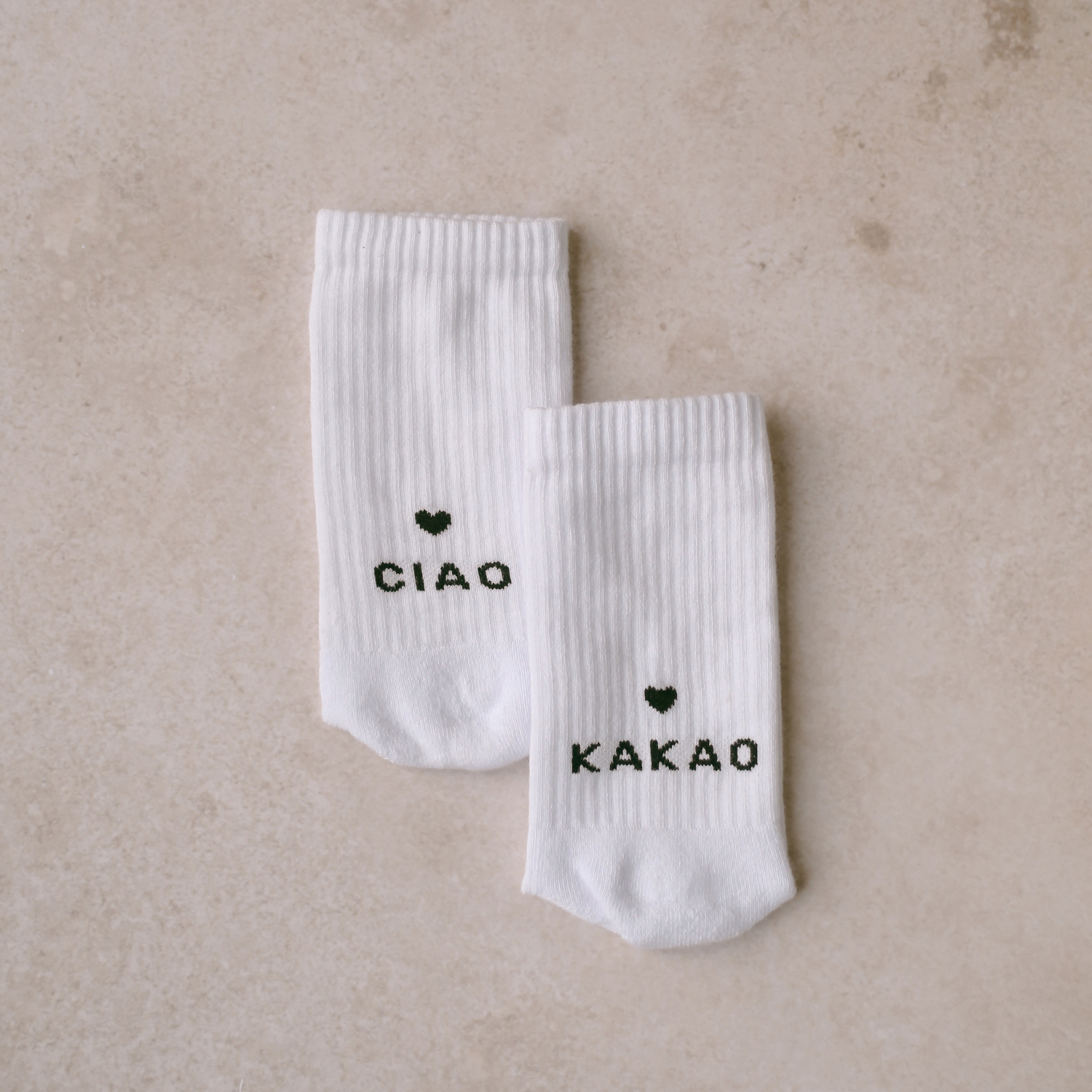 Eulenschnitt Mottosocken Ciao kakao