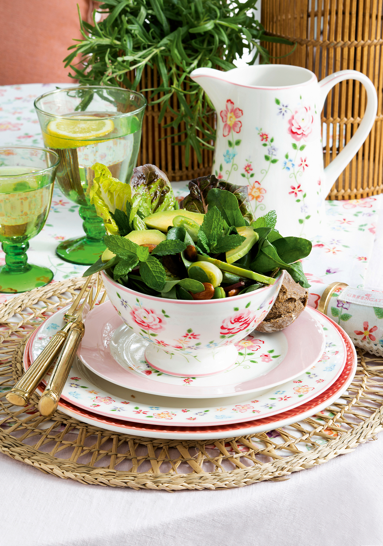 Greengate Schürze Columbine white Einheitsgrösse
